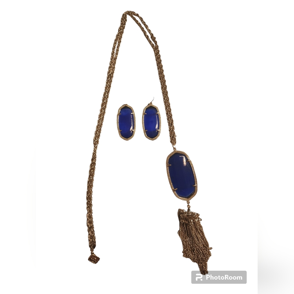 NWOT Kendra Scott necklace and matching earrings